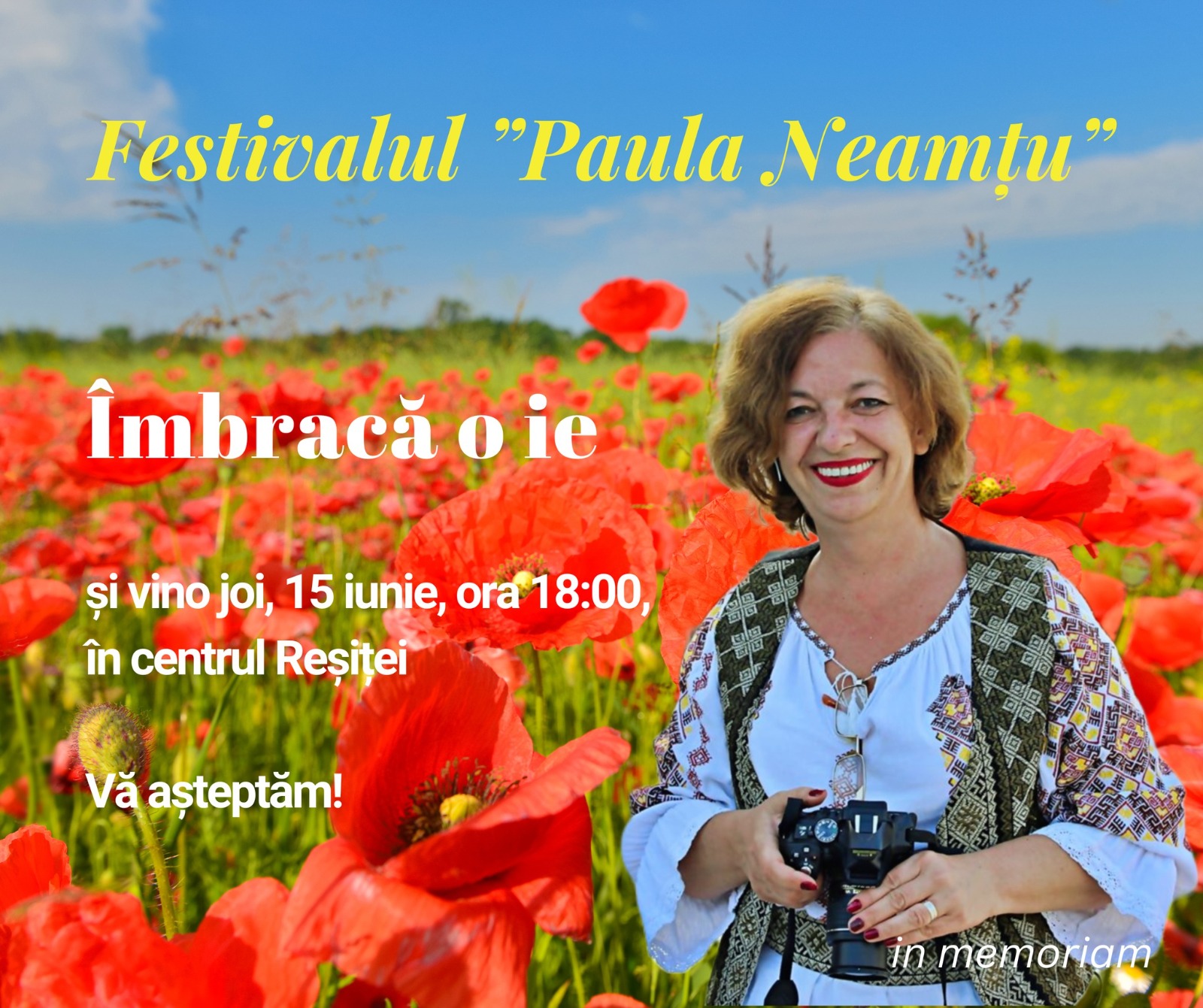 Joi la Reșița, prima ediție a Festivalului ”Paula Neamțu”!