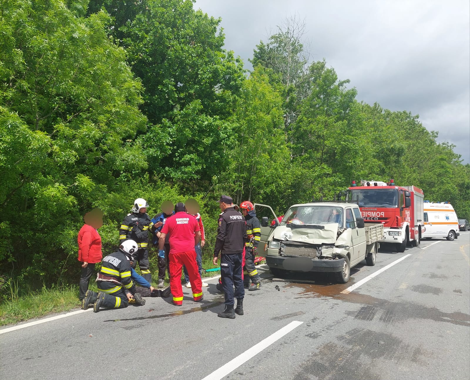 Accident rutier cu victimă încarcerată! Elicopterul SMURD din nou la datorie!