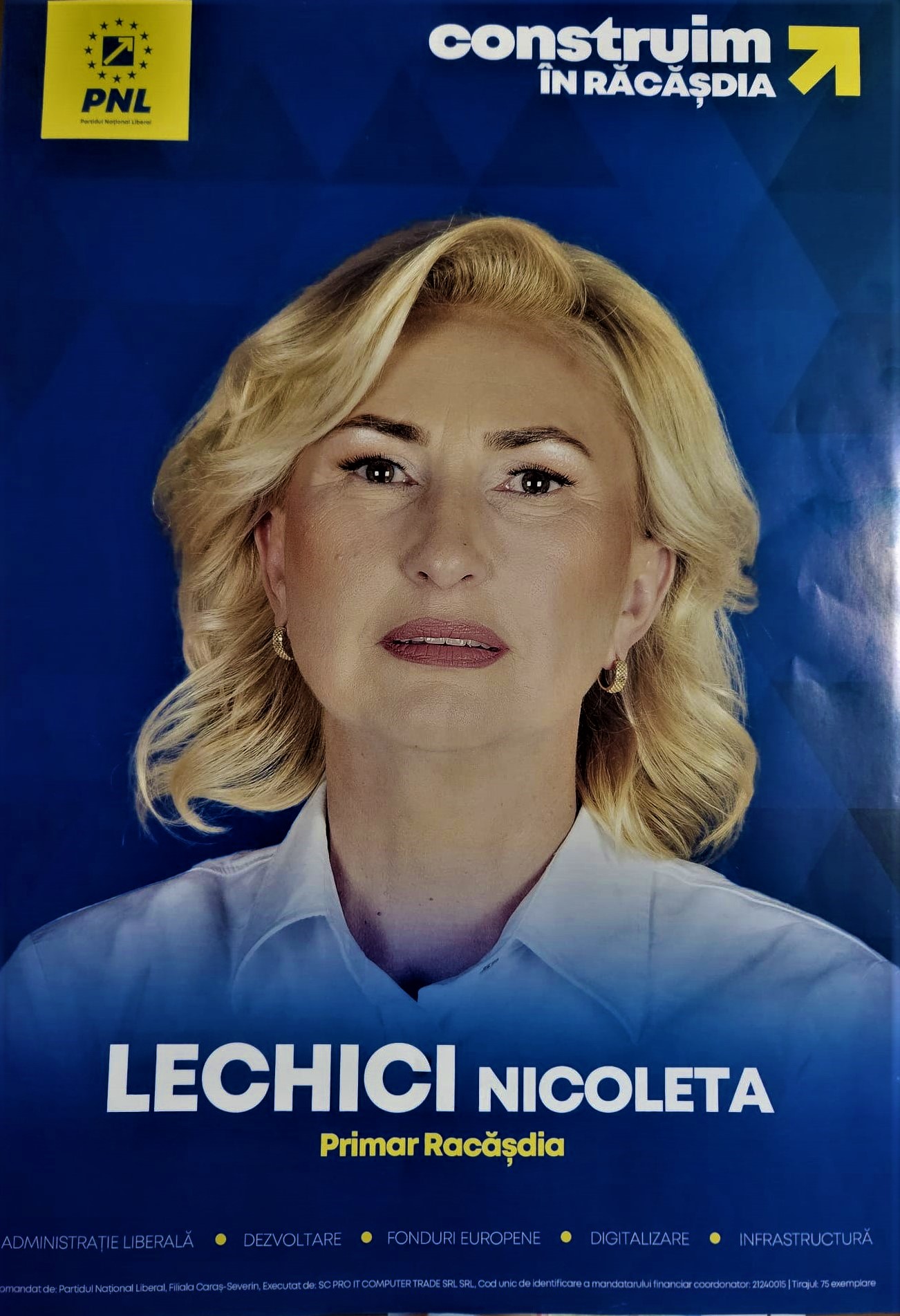 Nicoleta Lechici viitorul primar al Comunei Răcășdia