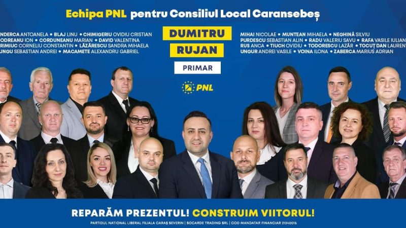 Candidatul PNL la Primăria Caransebeș, Dumitru Rujan: „Vom face Caransebeșul să redevină Perla Carașului”