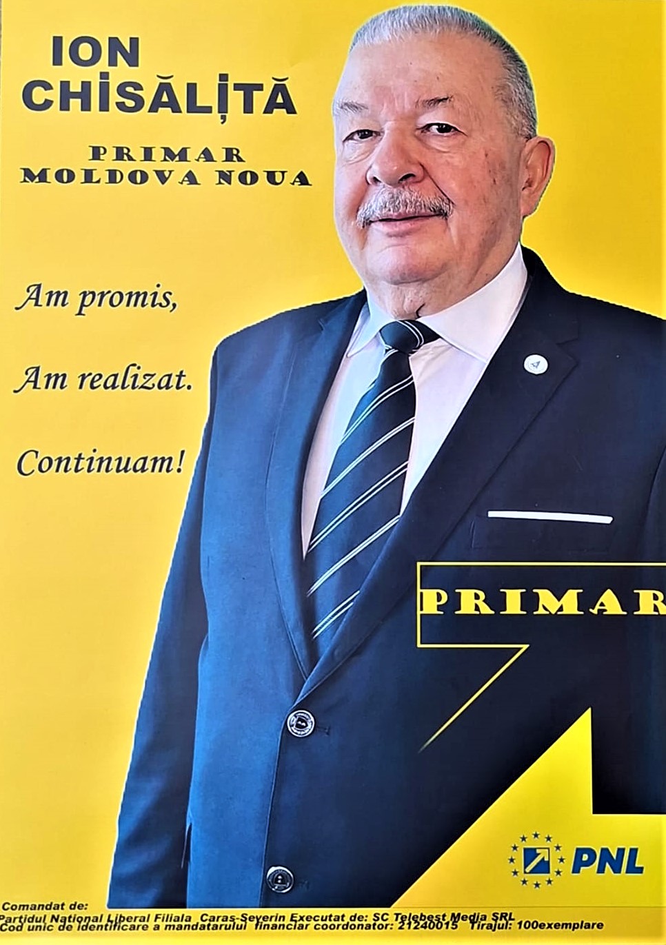 Primarul în funcție și viitorul primar din Moldova Nouă, Dr. inginer Ion Chisăliță, deschide calea spre noi locuri de muncă în oraș!