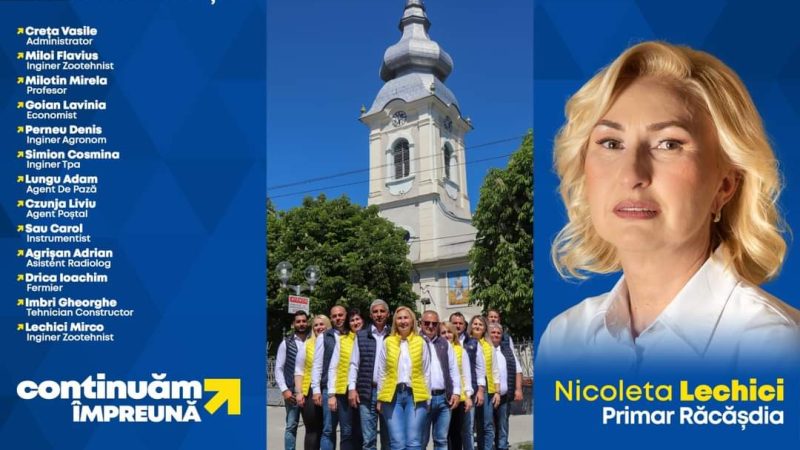Mirco Nicoleta Lechici: „Continuăm să dezvoltăm Răcășdia împreună!”