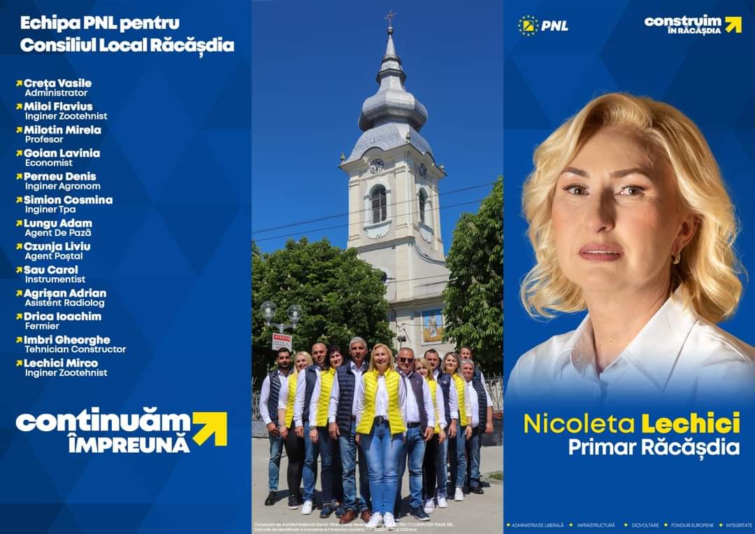 Mirco Nicoleta Lechici: „Continuăm să dezvoltăm Răcășdia împreună!”