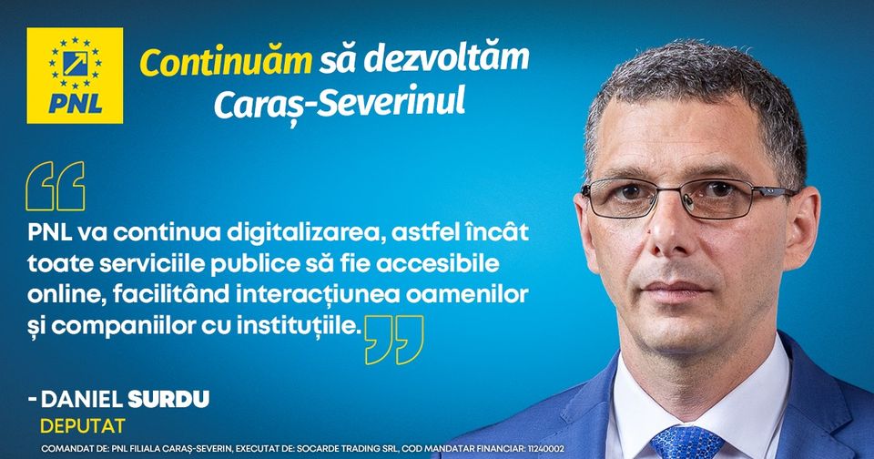 PORTRET DE CANDIDAT, DANIEL GEORGE SURDU – CAMERA DEPUTAȚILOR