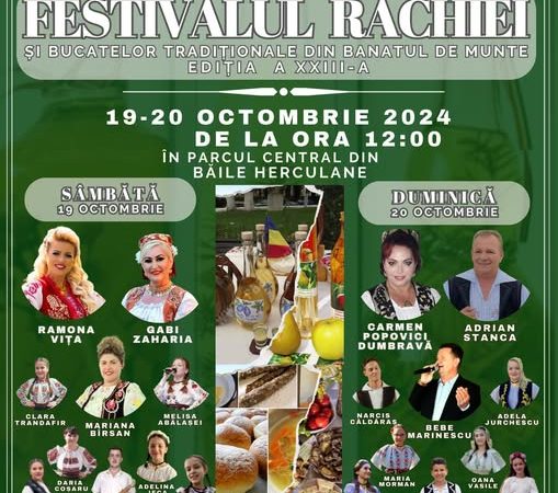 Începe Festivalul Răchiei și Bucatelor Tradiționale din Banatul de Munte -ediția XXII