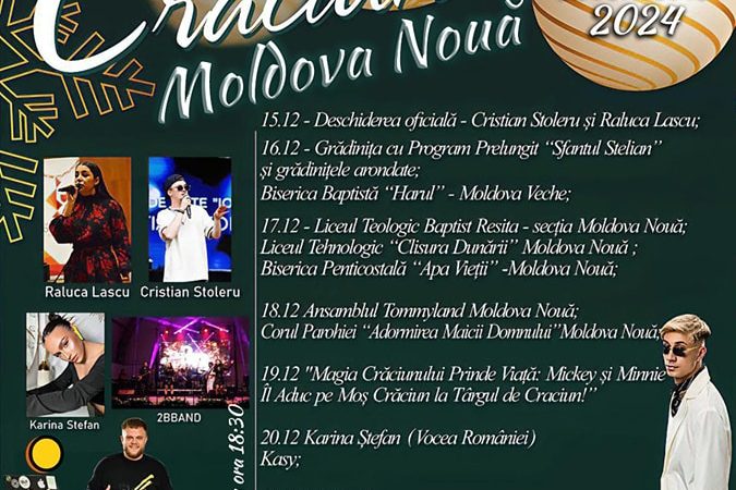 Târgul de Crăciun de la Moldova Nouă, la marele START!