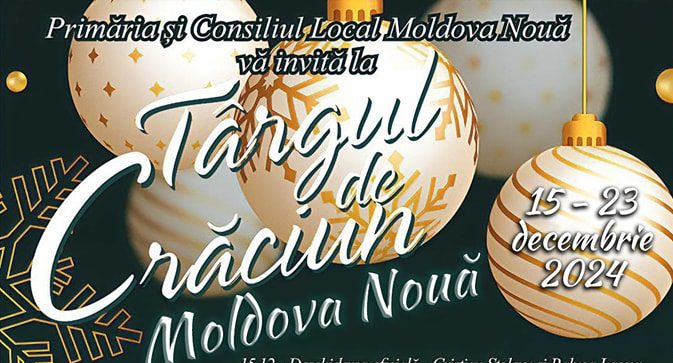 Târgul de Crăciun de la Moldova Nouă, la marele START!